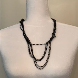 CACHE BLACK BLING NECKLACE
